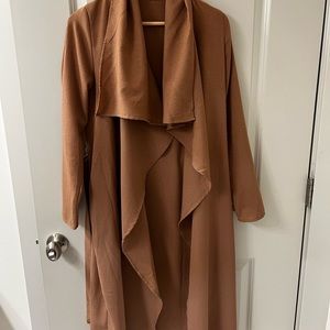 VERY light weight duster jacket in camel.